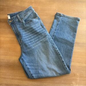 Paige Denim Hoxton Slim Crop Light Wash Jeans, Size 31